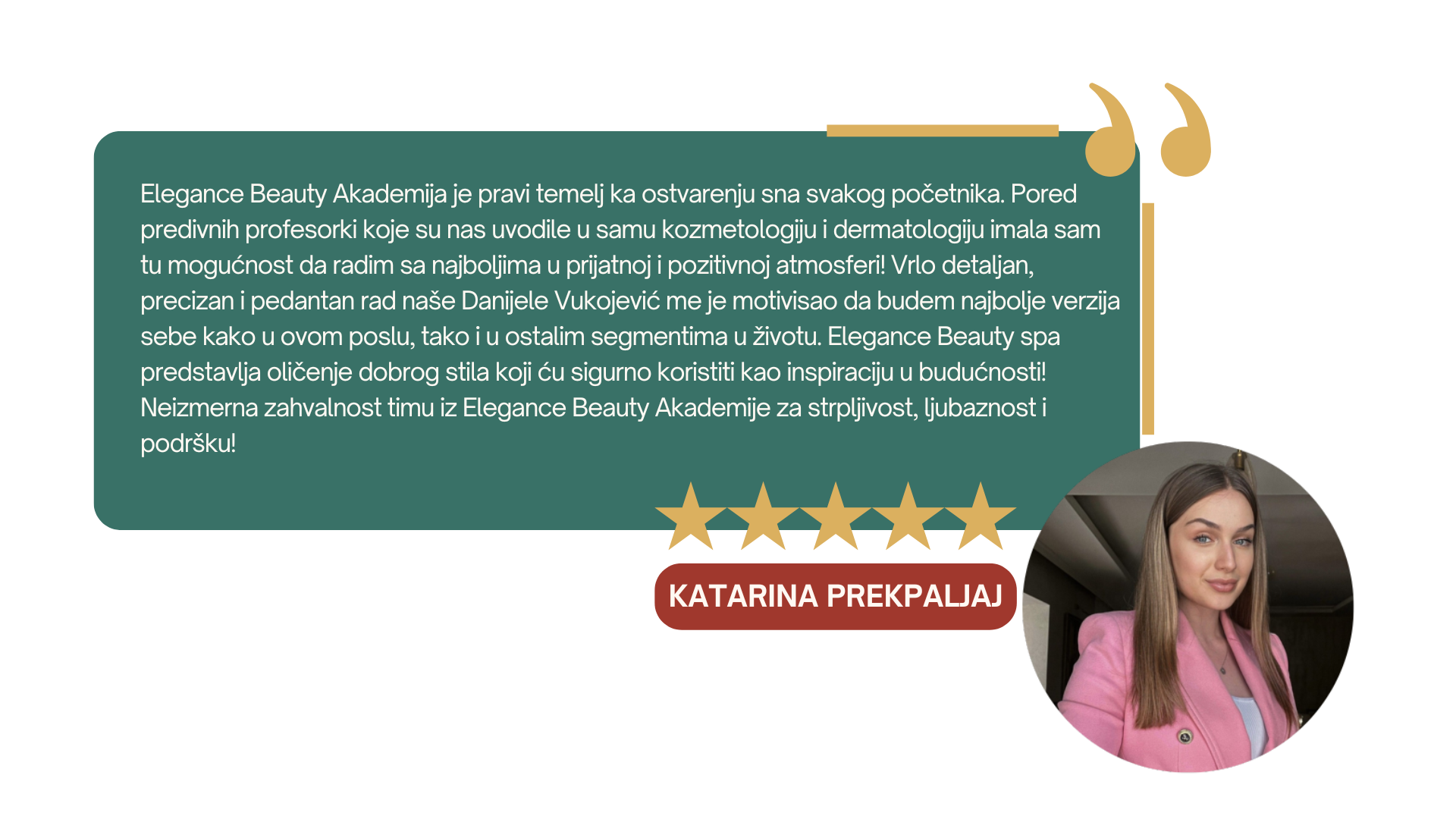 Katarina Prekpaljaj o Elegance Academy